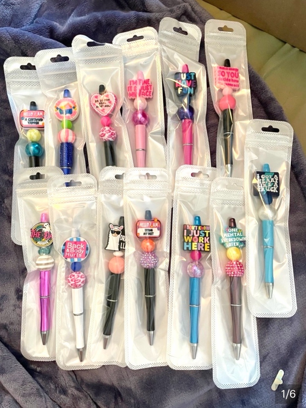 Handmade Assorted Decorative Novelty Pens - Multicolor & styles pick 1